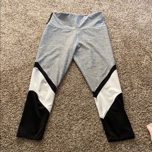 Grey, Black, and White leggings